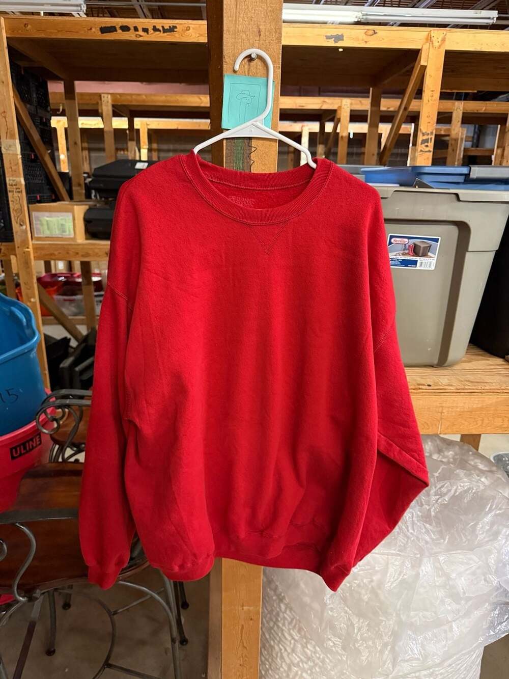 Jerzees Crewneck Sweatshirt Red